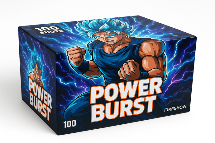 Baterie artificii 100 focuri Super Power