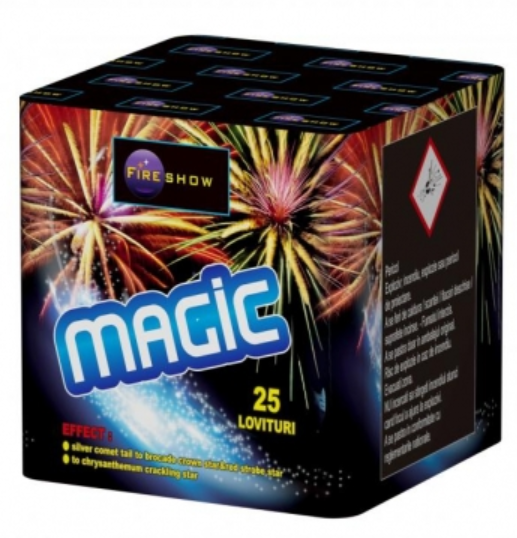 Baterie 25 focuri 20 mm  Magic Fireshow