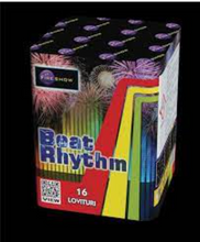 Load image into Gallery viewer, Baterie de artificii BEAT RHYTHM 16 FOCURI / 20 MM TRIPLEX