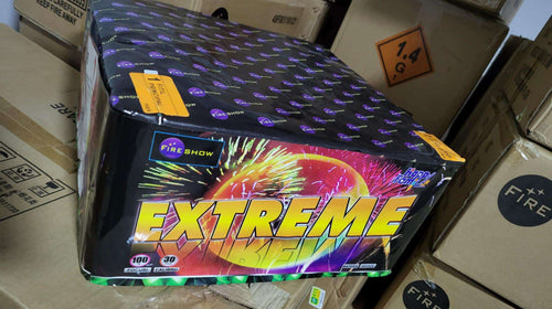 Baterie de artificii 100 focuri calibrul 30 mm  HF3540 EXTREME  FIRESHOW