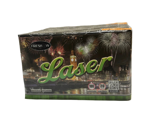 Baterie artificii 100 focuri 100  20 mm LASER Fireshow