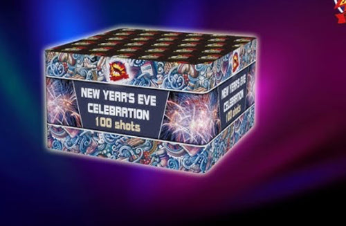 Baterie de artificii 100 focuri calibrul 25 mm New Year s Eve Celebration Fireshow